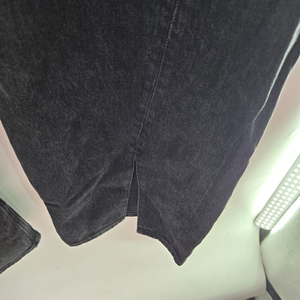 Abercrombie and Fitch Black Curve 90s High-Rise Split Hem Jeans 36L/22L - Picture 3 of 12